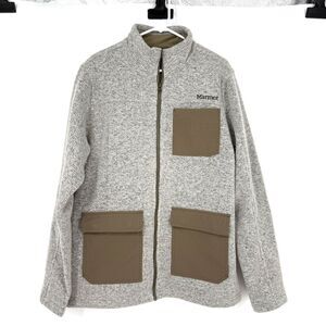 Marmot Gilcrest Jacket Gray Fleece Wool Blend Gorpcore Outdoor M42650 Men Sz XL